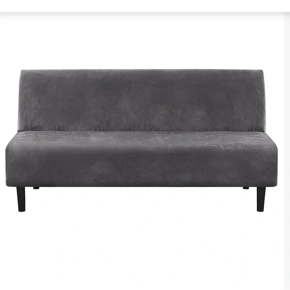 Solid Gray FUTON Slipcover-Gray